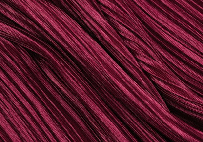 PLEATS PLEASE Pleated High Neck 3/4 Top Bordeaux Size 3