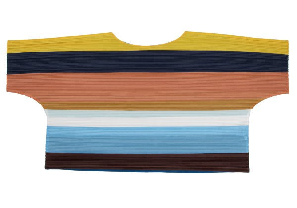 PLEATS PLEASE Multi-Border Pleated Blouse Multi Size 3