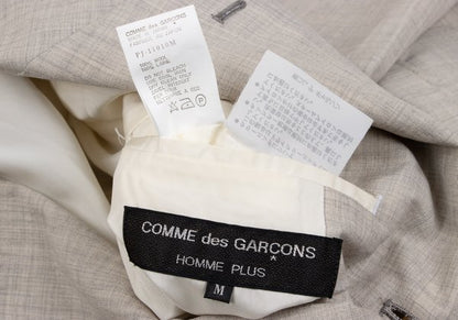 COMME des GARCONS HOMME PLUS Wool 3B Jacket Greige Size M