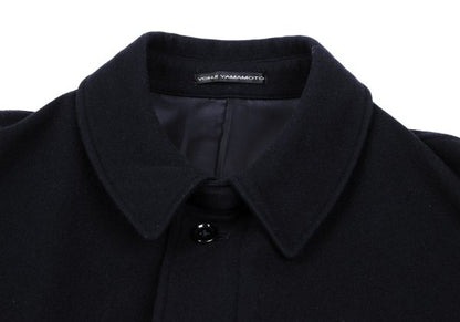 Y's for men Melton Wool Belted Half Coat Navy Size 3