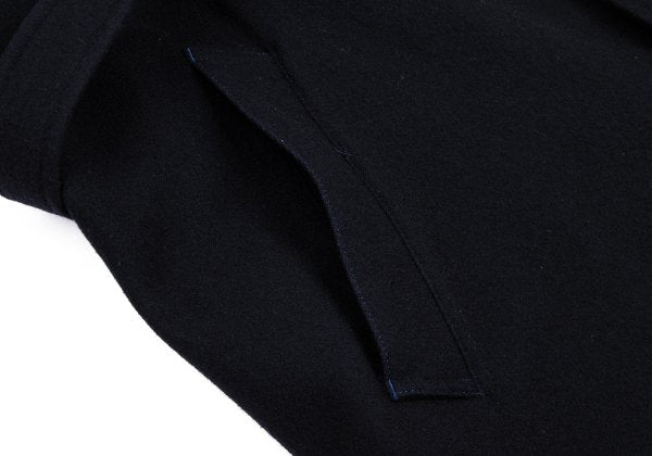 Y's for men Melton Wool Belted Half Coat Navy Size 3