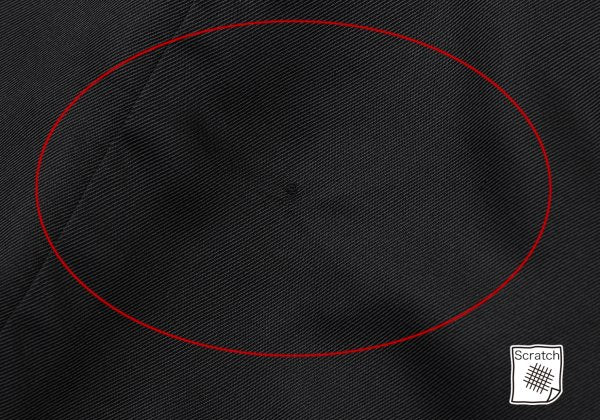 Y's for men Gabardine Leather Belt Long Jacket Black Size 4