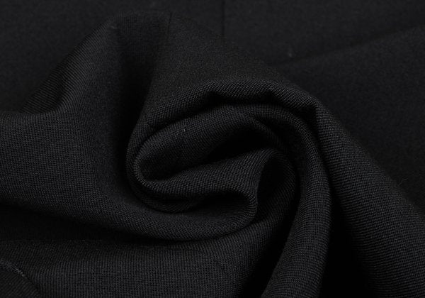 Y's for men Gabardine Leather Belt Long Jacket Black Size 4