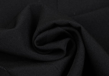 Y's for men Gabardine Leather Belt Long Jacket Black Size 4