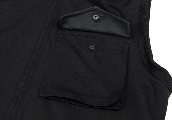 Y-3 Back 3-Line Military Sleeveless Jacket Black Size M