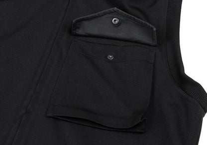 Y-3 Back 3-Line Military Sleeveless Jacket Black Size M