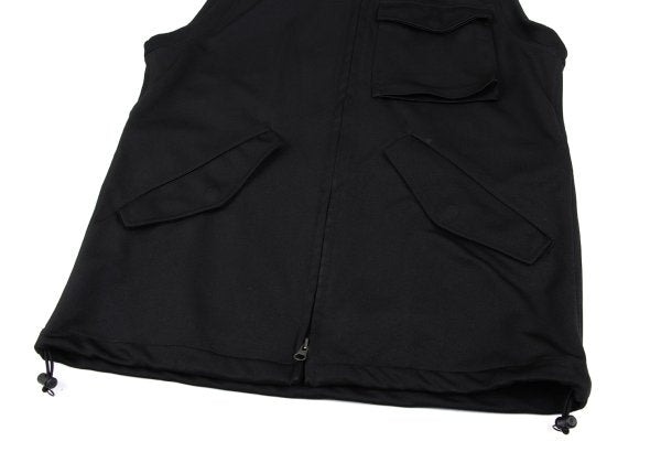 Y-3 Back 3-Line Military Sleeveless Jacket Black Size M