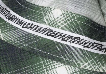 BY NUMBER (N)INE Cotton Check Long Sleeve Shirt Green Size 2