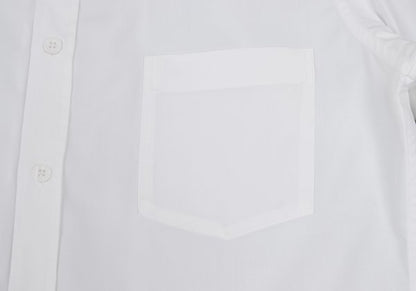 Yohji Yamamoto POUR HOMME Cotton Layered Shirt White Size 1