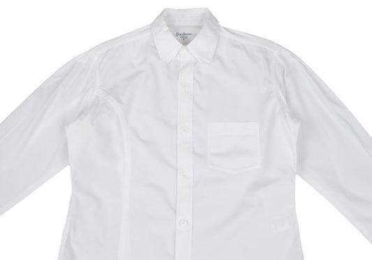 Yohji Yamamoto POUR HOMME Cotton Layered Shirt White Size 3