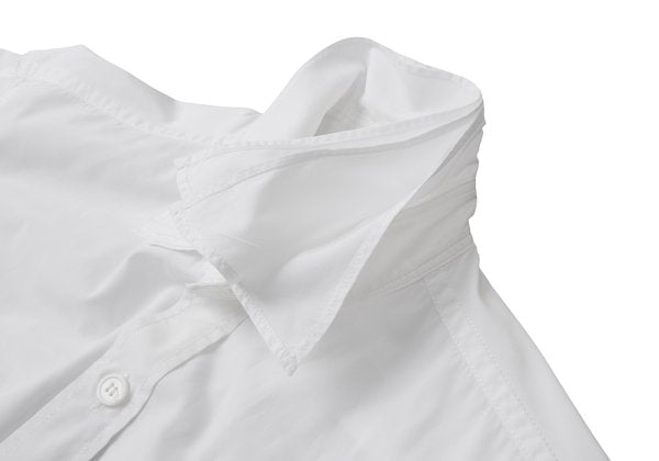 Yohji Yamamoto POUR HOMME Cotton Layered Shirt White Size 3