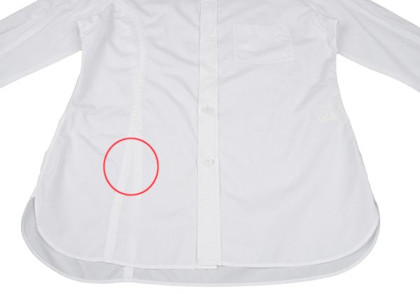 Yohji Yamamoto POUR HOMME Cotton Layered Shirt White Size 3