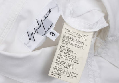 Yohji Yamamoto POUR HOMME Cotton Layered Shirt White Size 3