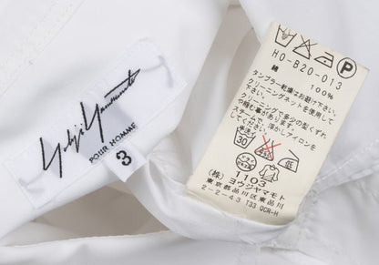 Yohji Yamamoto POUR HOMME Cotton Layered Shirt White Size 3
