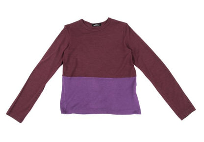 COMME des GARCONS Bi-Color Sweater Bordeaux/Purple Size M