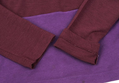 COMME des GARCONS Bi-Color Sweater Bordeaux/Purple Size M