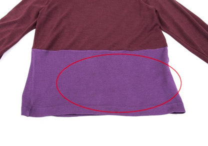 COMME des GARCONS Bi-Color Sweater Bordeaux/Purple Size M