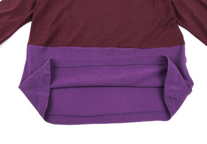 COMME des GARCONS Bi-Color Sweater Bordeaux/Purple Size M
