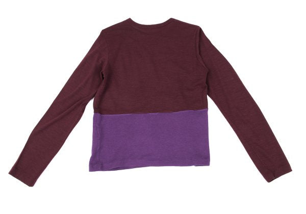 COMME des GARCONS Bi-Color Sweater Bordeaux/Purple Size M