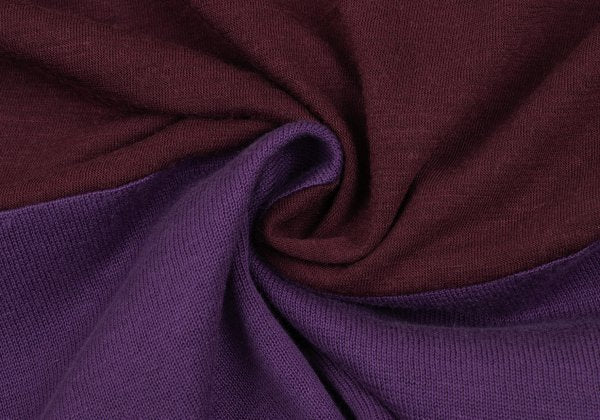 COMME des GARCONS Bi-Color Sweater Bordeaux/Purple Size M