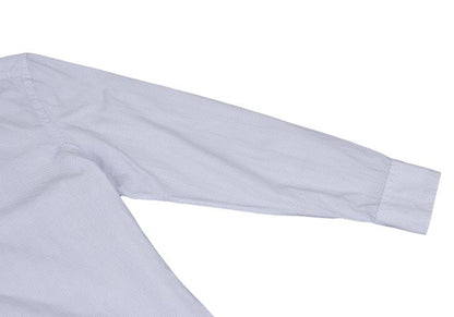 HUGO BOSS White/Blue Patterned Slim-Fit Cotton Shirt Size 39