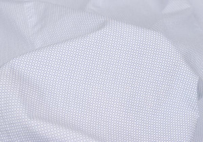 HUGO BOSS White/Blue Patterned Slim-Fit Cotton Shirt Size 39