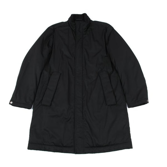 HUGO BOSS Black Poly Stand Collar Down Coat Size L