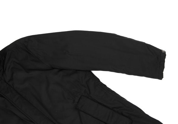 HUGO BOSS Black Poly Stand Collar Down Coat Size L