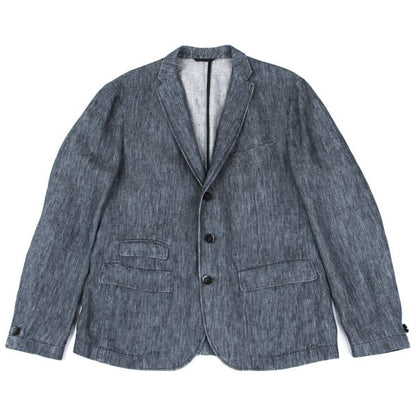 HUGO BOSS Linen Stitch Design Tailored Blazer Blue