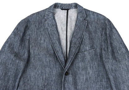 HUGO BOSS Linen Stitch Design Tailored Blazer Blue