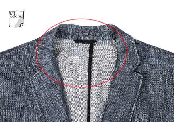 HUGO BOSS Linen Stitch Design Tailored Blazer Blue