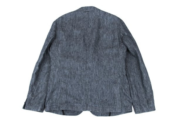 HUGO BOSS Linen Stitch Design Tailored Blazer Blue