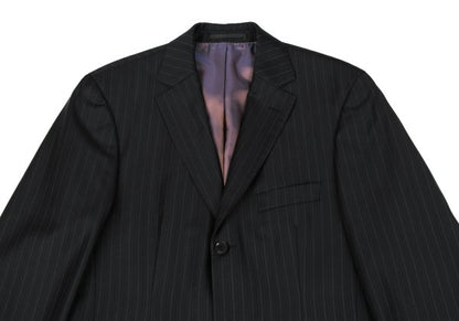 HUGO BOSS Charcoal Wool Stripe Weave Blazer Size M