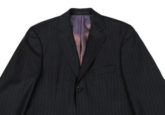 HUGO BOSS Charcoal Wool Stripe Weave Blazer Size M