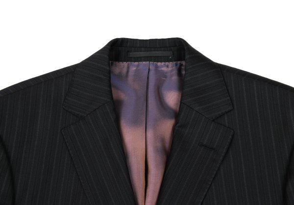 HUGO BOSS Charcoal Wool Stripe Weave Blazer Size M