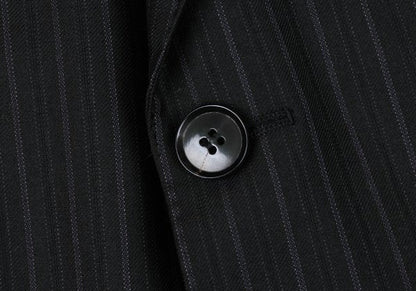 HUGO BOSS Charcoal Wool Stripe Weave Blazer Size M