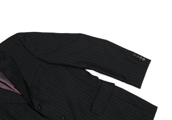 HUGO BOSS Charcoal Wool Stripe Weave Blazer Size M