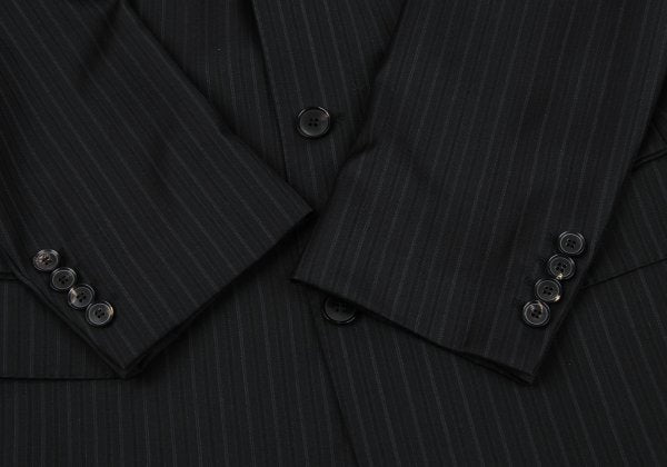 HUGO BOSS Charcoal Wool Stripe Weave Blazer Size M