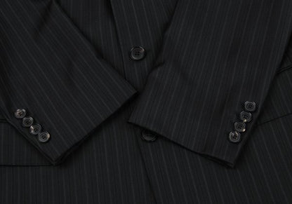 HUGO BOSS Charcoal Wool Stripe Weave Blazer Size M