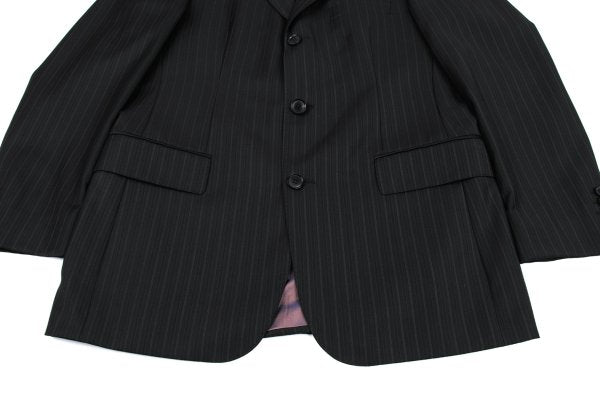 HUGO BOSS Charcoal Wool Stripe Weave Blazer Size M