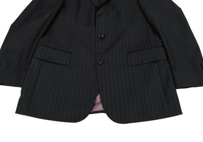 HUGO BOSS Charcoal Wool Stripe Weave Blazer Size M