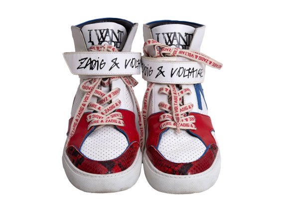 ZADIG & VOLTARE Sneakers Wht/Blu/Red Size 39 (24.5cm)