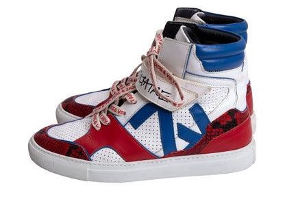 ZADIG & VOLTARE Sneakers Wht/Blu/Red Size 39 (24.5cm)