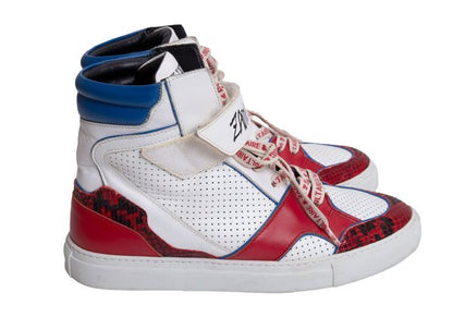 ZADIG & VOLTARE Sneakers Wht/Blu/Red Size 39 (24.5cm)