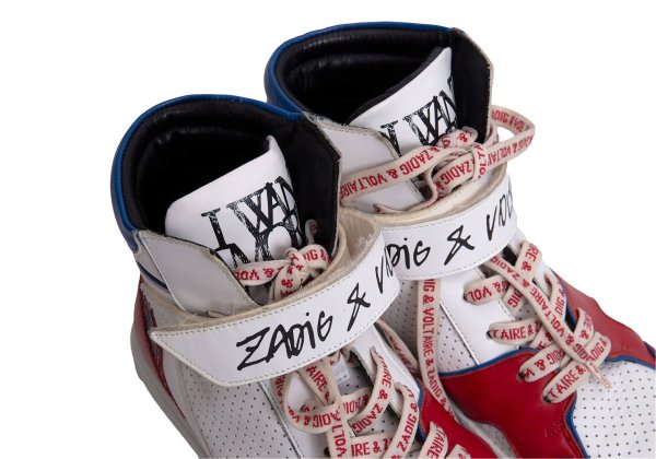 ZADIG & VOLTARE Sneakers Wht/Blu/Red Size 39 (24.5cm)