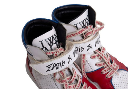 ZADIG & VOLTARE Sneakers Wht/Blu/Red Size 39 (24.5cm)