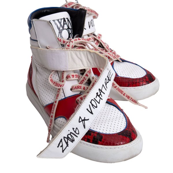 ZADIG & VOLTARE Sneakers Wht/Blu/Red Size 39 (24.5cm)