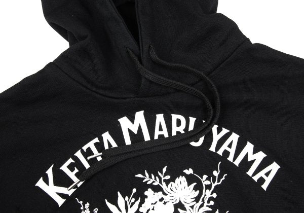 LILY BROWN x KEITA MARUYAMA Botanical Logo Print Hoodie Black Size F