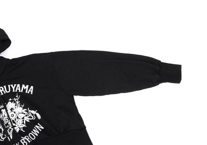 LILY BROWN x KEITA MARUYAMA Botanical Logo Print Hoodie Black Size F