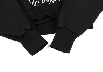 LILY BROWN x KEITA MARUYAMA Botanical Logo Print Hoodie Black Size F